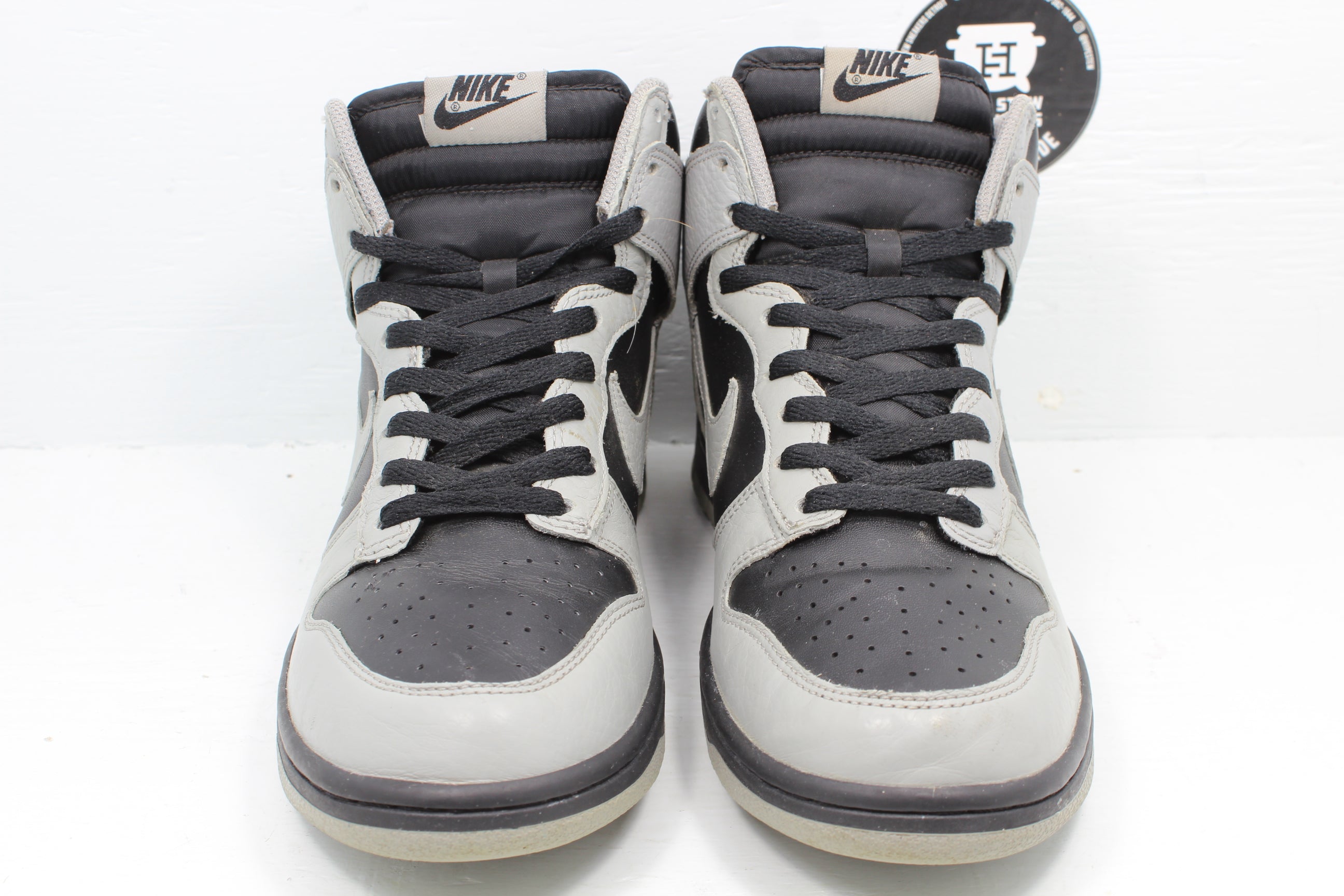 Nike Dunk High By You Mens Size 12 Grey Black Swoosh Shoes Sneakers 2015 CLEAN 96 main image 4