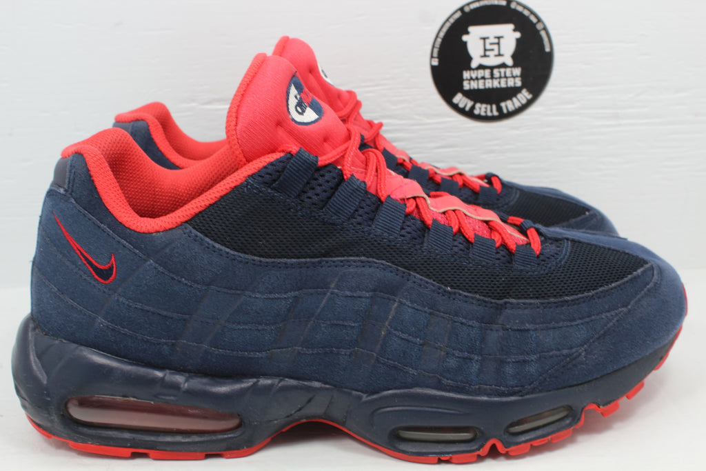 Nike Air Max 95 Obsidian Action Red - Hype Stew Sneakers Detroit